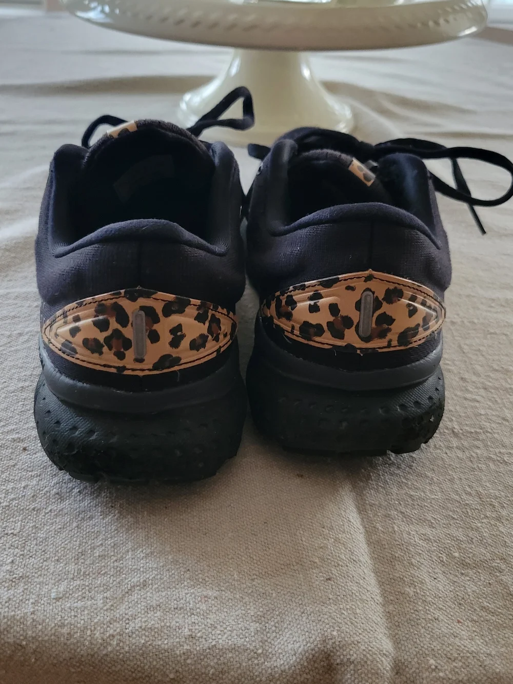 Brooks Women's Black Running Shoes with Leopard Accent - Picture 7 of 9